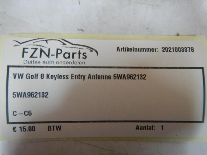 Keyless entry antenne Volkswagen Golf (22735207)