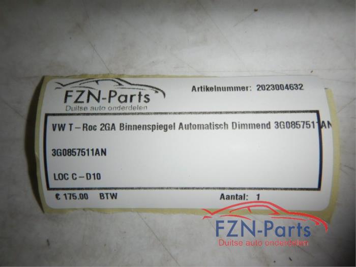 VW T-Roc 2GA Binnenspiegel Automatisch Dimmend