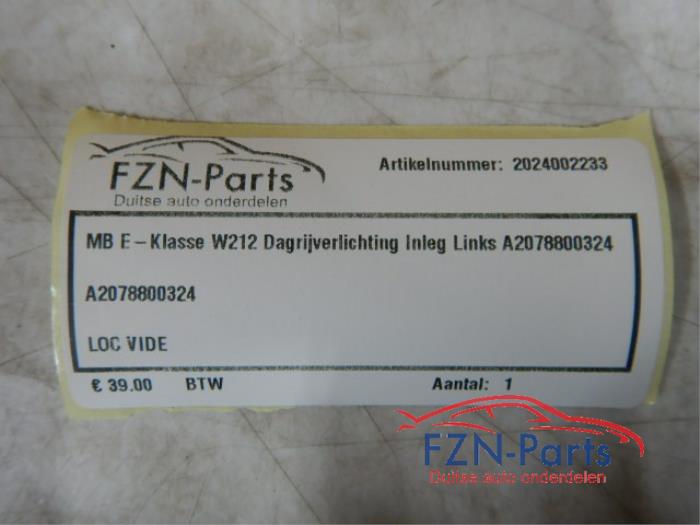 Mercedes-Benz E-Klasse W212 Dagrijverlichting Inleg Links