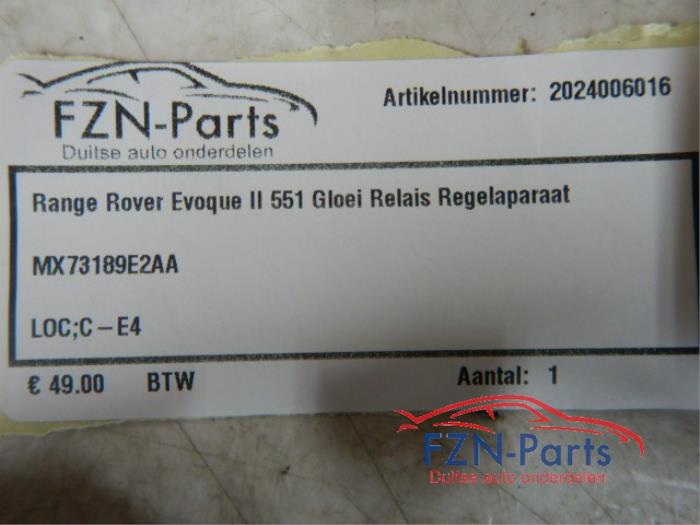 Range Rover Evoque II L551 Gloei Relais Regelapparaat