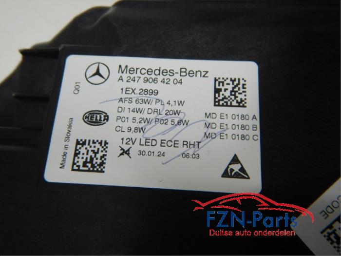 Koplampset links+rechts Mercedes GLA (22722961)