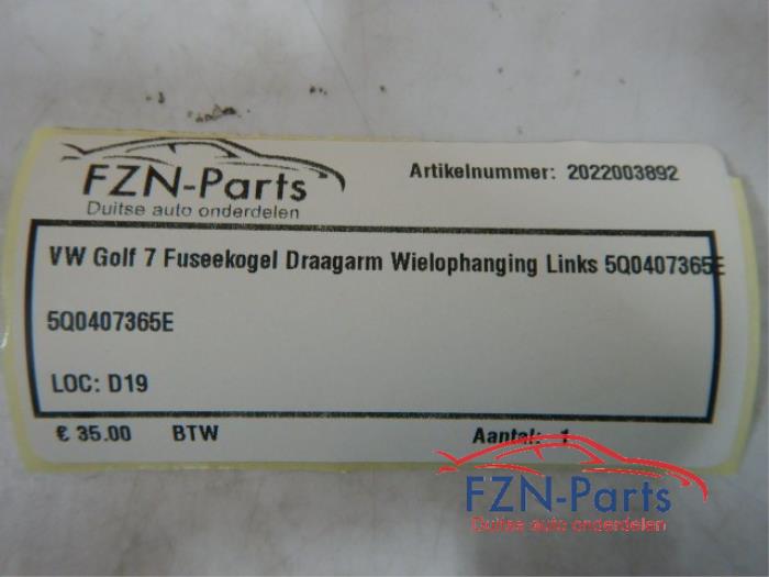 Draagarm links-voor Volkswagen Golf (22727510)