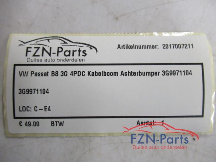 VW Passat B8 3G 4PDC Kabelboom Achterbumper