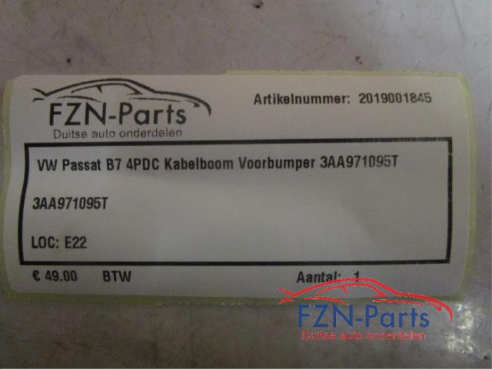 VW Passat B7 4PDC Kabelboom Voorbumper