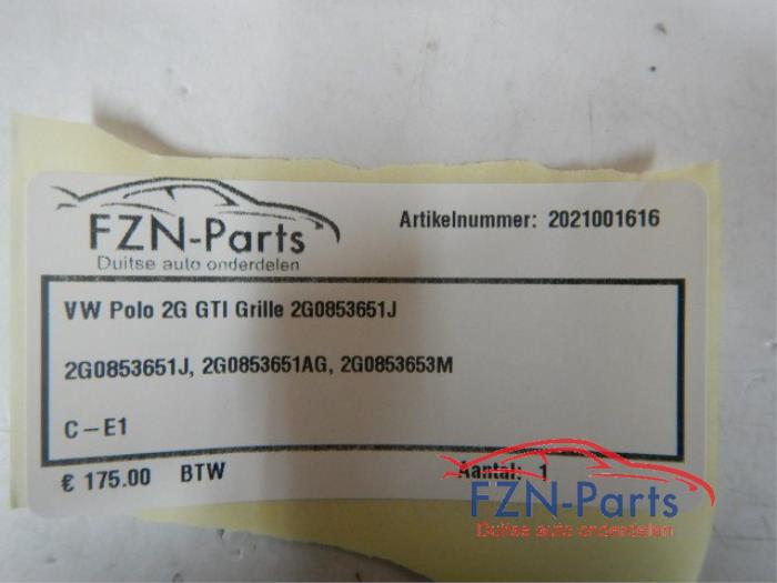 Grille Volkswagen Polo (22726750)