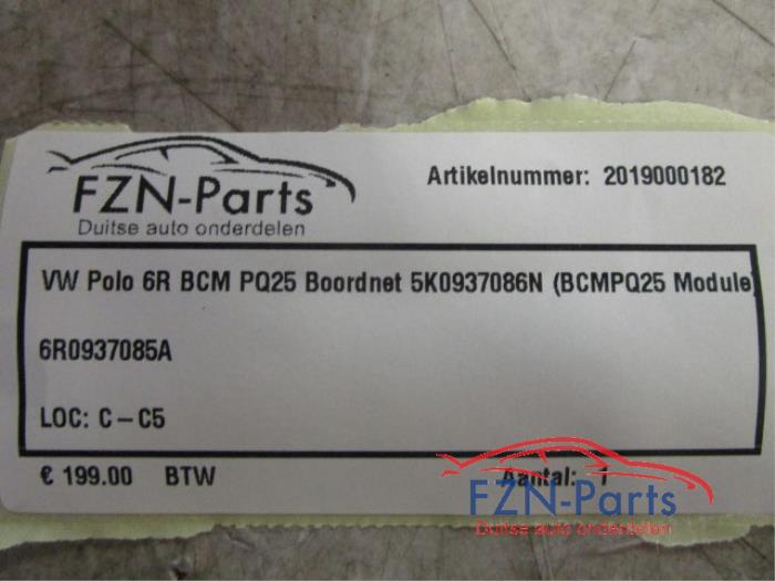 VW Polo 6R BCM Boordnet