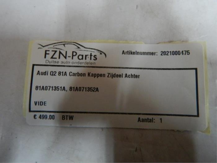 Zijpaneel Bekleding rechts-achter Audi Q2 (22743966)