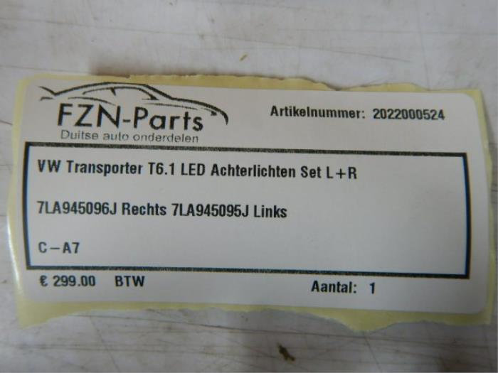 VW Transporter T6.1 LED Achterlichten Set L+R