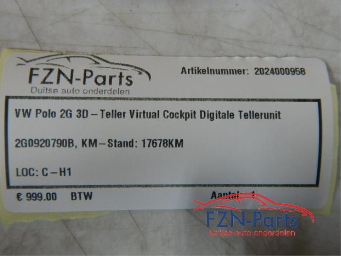 Kilometerteller KM Volkswagen Polo (22742575)