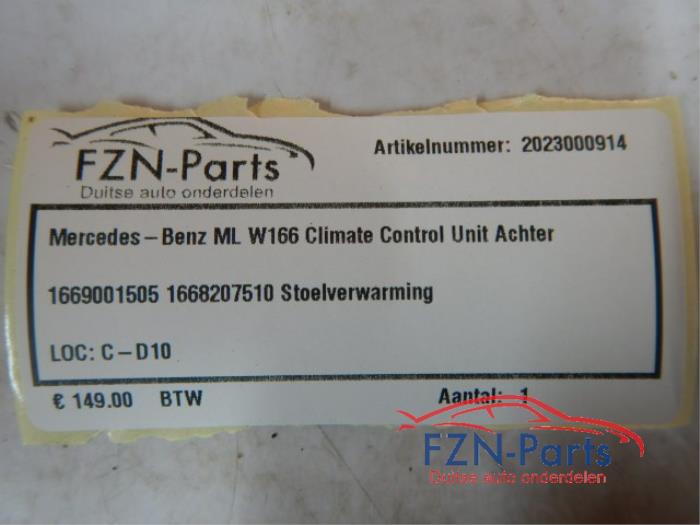 Climatronic Paneel Mercedes GLE (22738372)