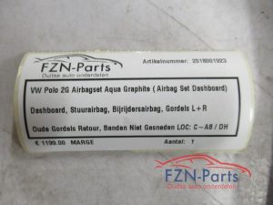 VW Polo 2G Airbagset Aqua Graphite ( Airbag Set Dashboard ) Beats