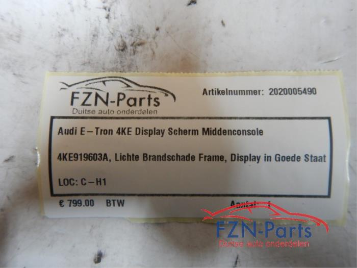 Audi E-Tron 4KE Display Scherm