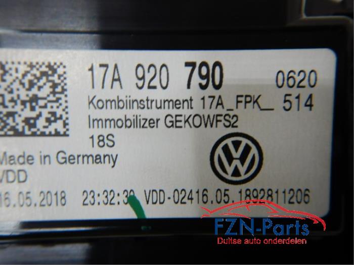 VW T-Roc 2GA 3D-Teller Virtual Cockpit Digitale Kilometerteller