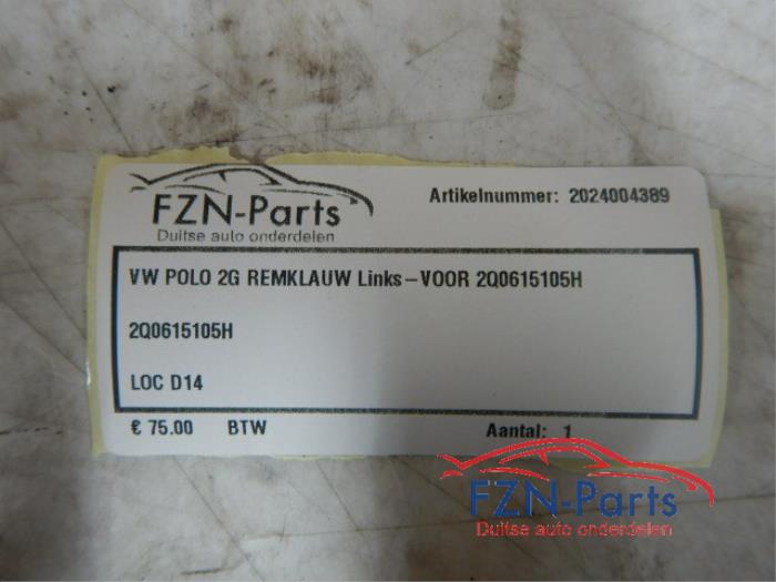 Remklauw (Tang) links-voor Volkswagen Polo (22732300)