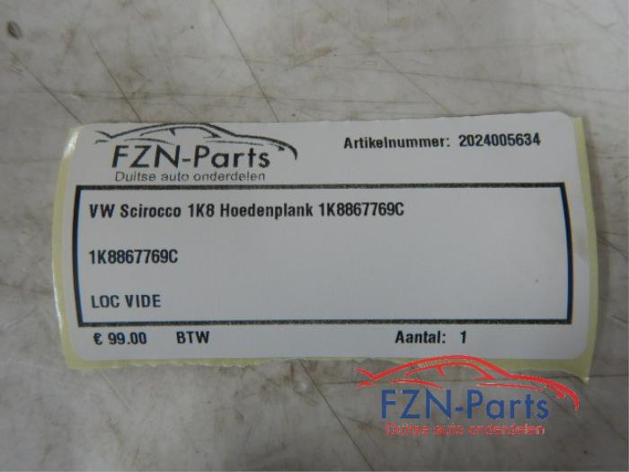 Hoedenplank Volkswagen Scirocco (22731001)