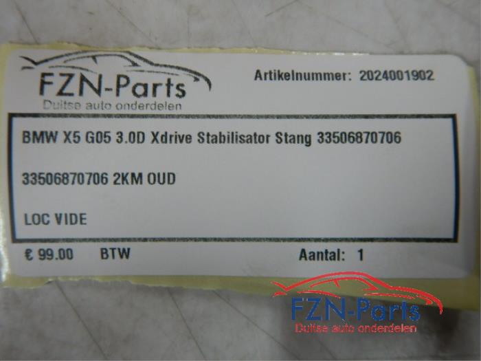 Stabilisatorstang achter BMW Diversen (22740765)