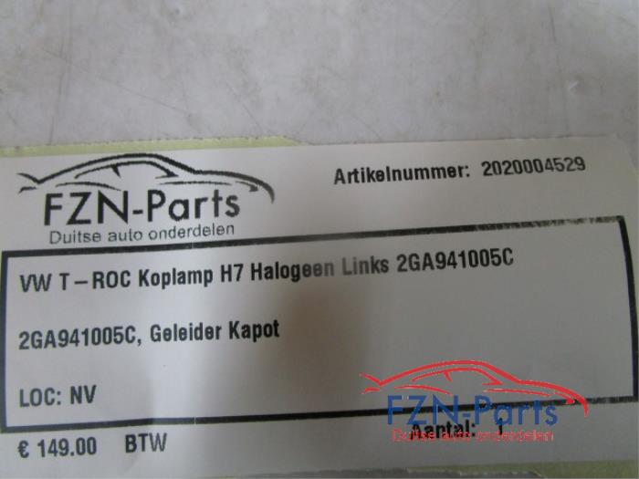 VW T-Roc Koplamp H7 Halogeen Links