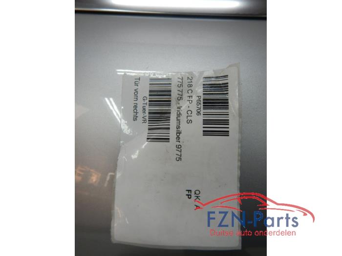 Mercedes-Benz W218 CLS-Klasse Portier Rechts-Voor Kleur: Iridiumsilber 9775
