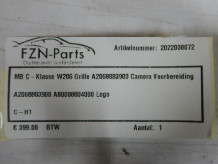 Mercedes-benz C-klasse W206 Grille