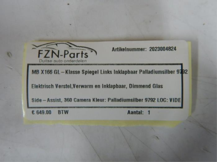 Mercedes-Benz X166 GL-Klasse Spiegel Links Inklapbaar