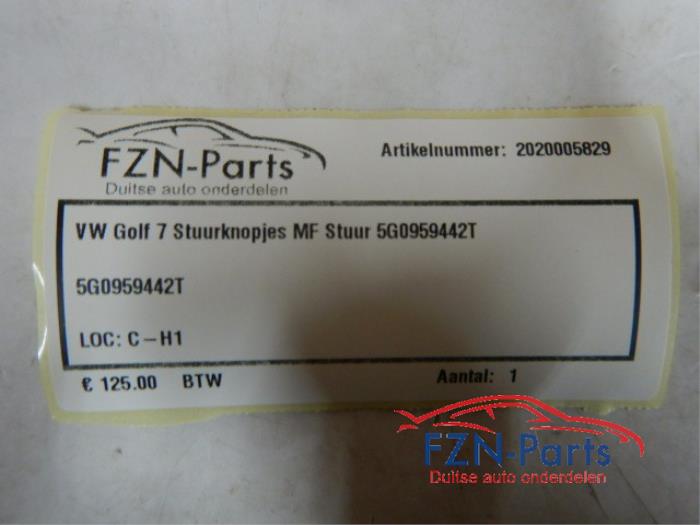 VW Golf 7 Stuurknopjes MF Stuur