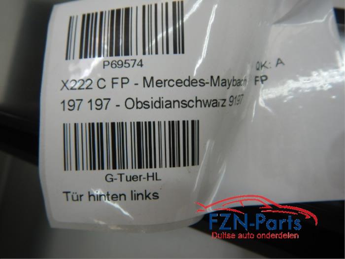 Portier 4Deurs links-achter Mercedes S-Klasse (22723523)