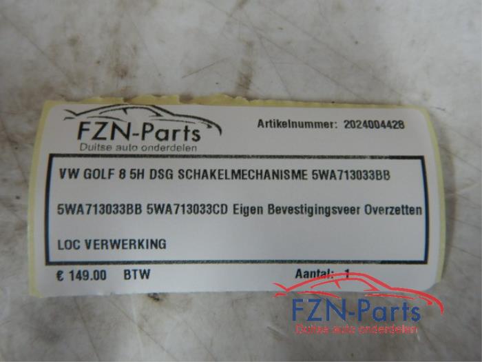 VW Golf 8 5H DSG Schakelmechanisme