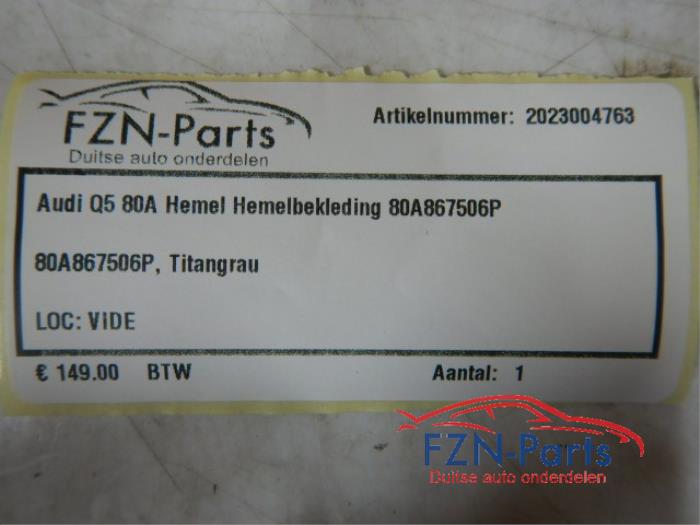 Hemelbekleding Audi Q5 (22734542)