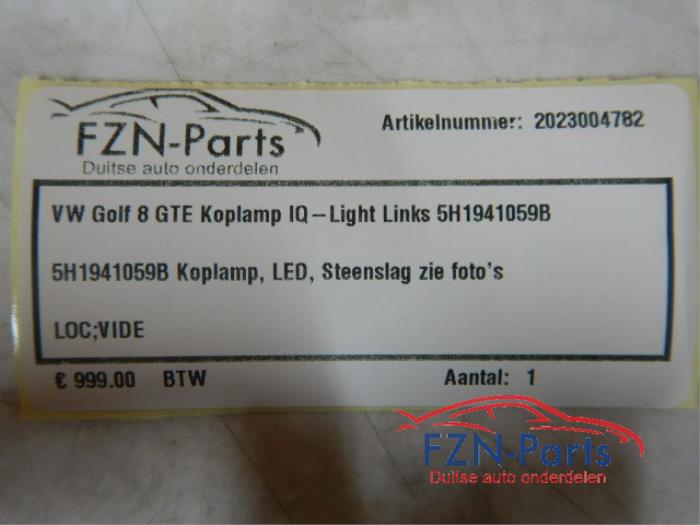 VW Golf 8 GTE Koplamp IQ-Light links