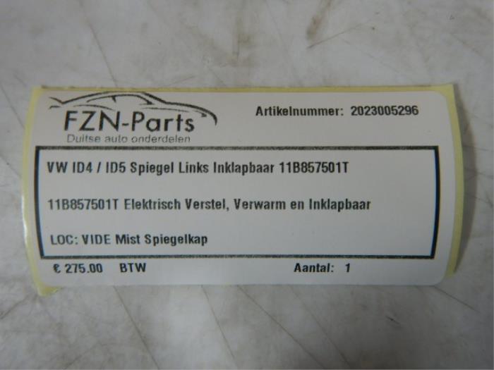VW ID4 / ID5 Spiegel Links Inklapbaar