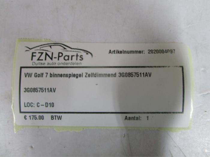VW Golf 7 Binnenspiegel Zelfdimmend