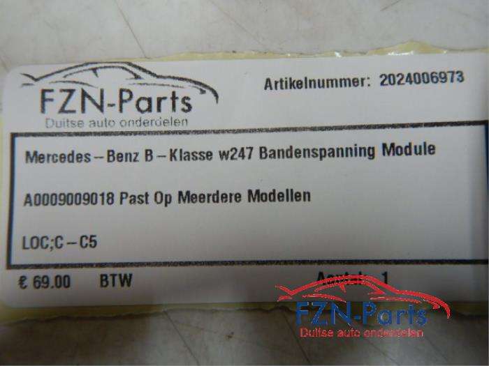 Bandenspanning module Mercedes B-Klasse (22732856)
