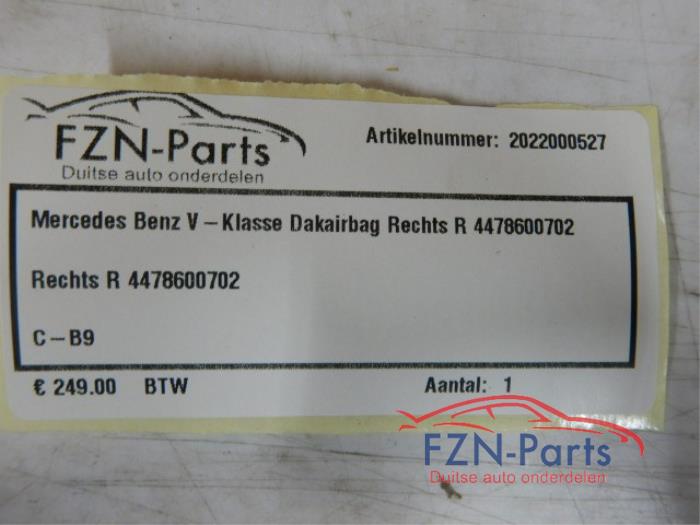 Airbag hemel rechts Mercedes Vito (22730389)
