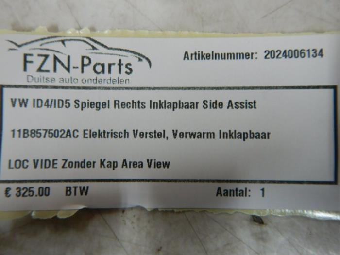 VW ID4 / ID5 Spiegel rechts Inklapbaar Side-assist
