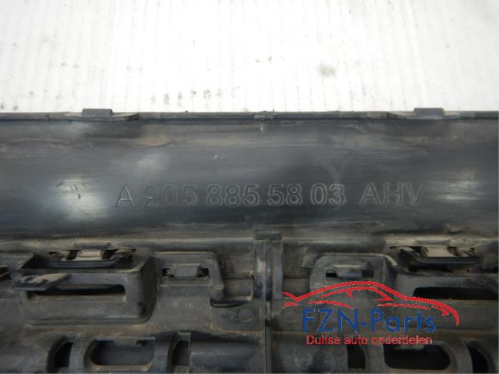 Mercedes-Benz W205 C-Klasse Diffuser AMG-Line Chrome Hoogglans Zwart