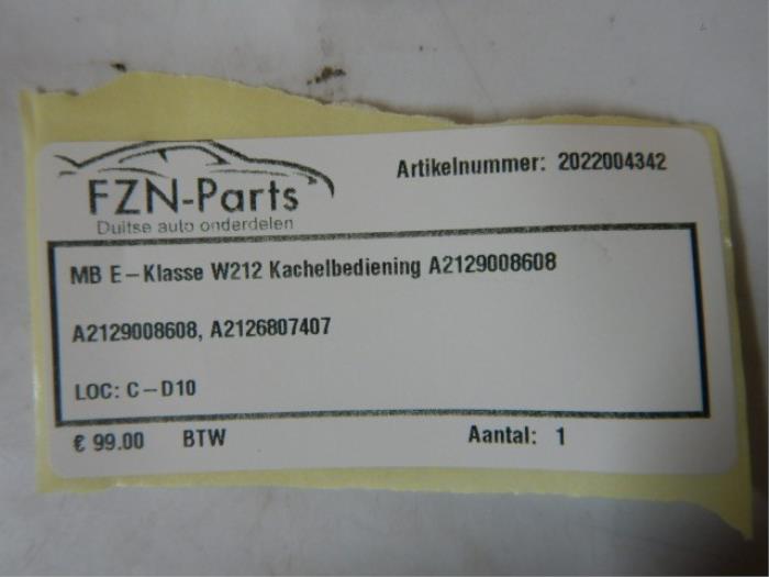 Climatronic Paneel Mercedes E-Klasse (22733162)