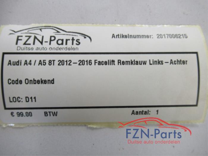 Audi A4/A5 8T 2012-2016 Facelift Remklauw Links-Achter