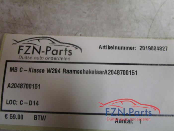 Mercedes-Benz C-Klasse W204 Raamschakelaar
