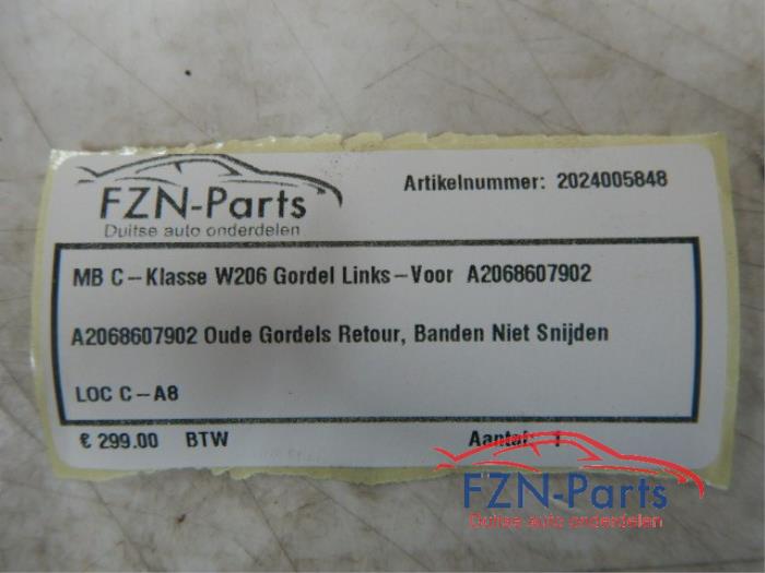 Mercedes-Benz C-Klasse W206 Gordel Links-voor