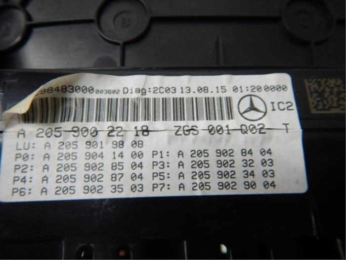 Mercedes-Benz C-Klasse W205 Kilometerteller Teller Diesel