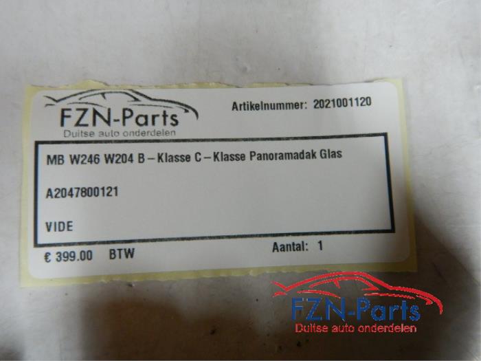 Mercedes-Benz W246 B-klasse Panoramadak Glas