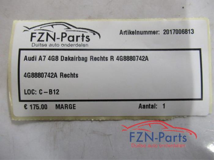 Airbag hemel rechts Audi A7 (22730367)