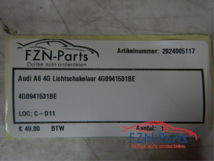 Audi A6 4G Lichtschakelaar