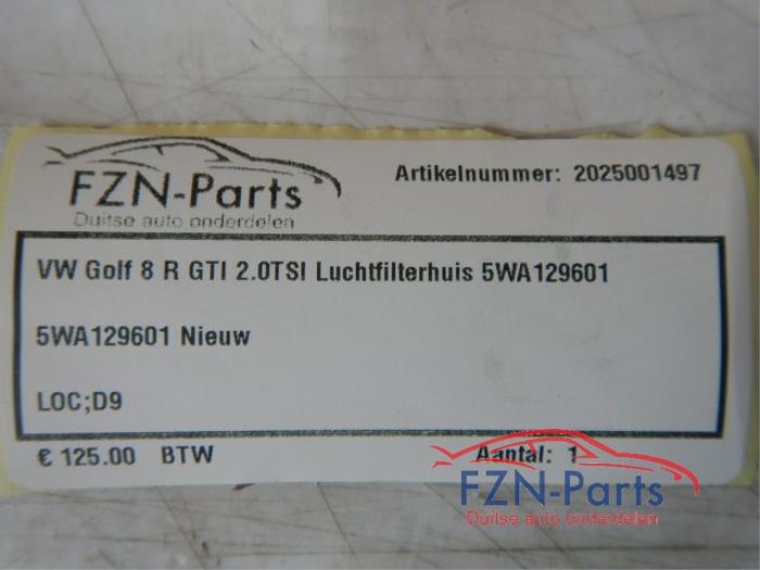 VW Golf 8 R GTI 2.0 TSI Luchtfilterhuis