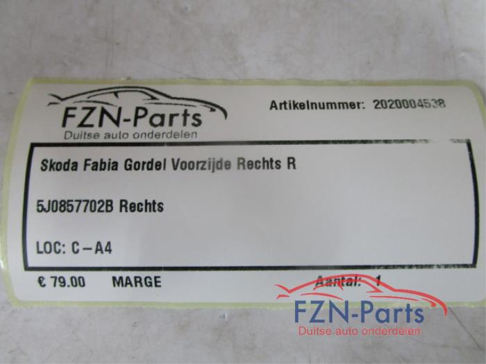 Veiligheidsgordel links-voor Skoda Fabia (22728412)