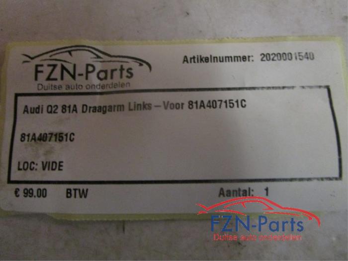 Draagarm links-voor Audi Q2 (22727494)