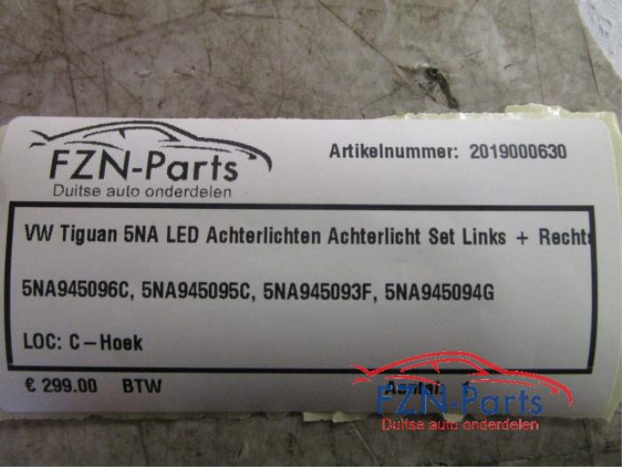 VW Tiguan 5NA LED Achterlichten Achterlicht Set Links + Rechts
