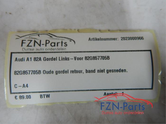 Audi A1 82A Gordel Links-Voor