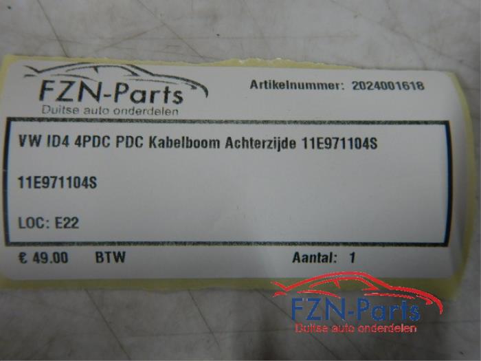 VW ID4 4PDC Kabelboom Achterzijde