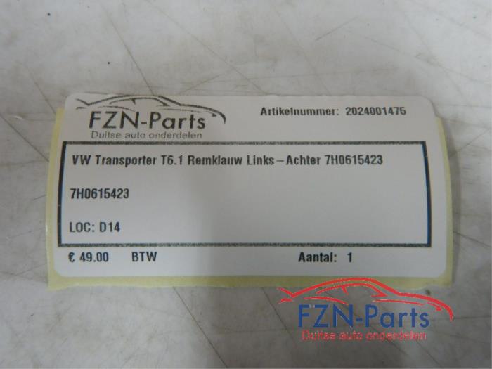 Remklauw (Tang) links-achter Volkswagen Transporter (22730972)